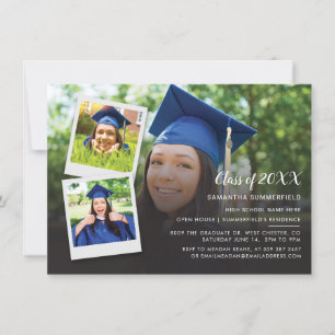 Studenten 2024 Grad Photo Collage Party Inbjudningar