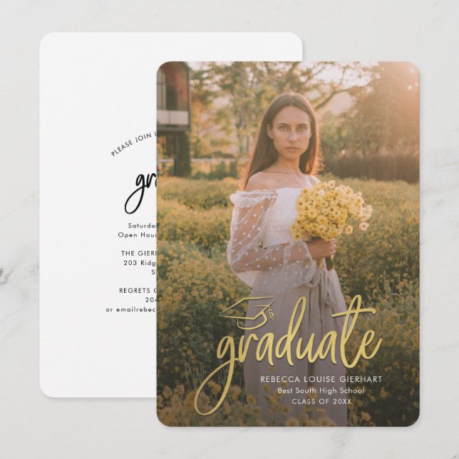 Studenten 2024 Open House Grad Party Photo (Fram/baksida)