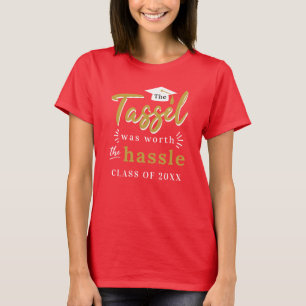 Studenten 2024 Tassel var värd Anpassningsbarna Ha T Shirt