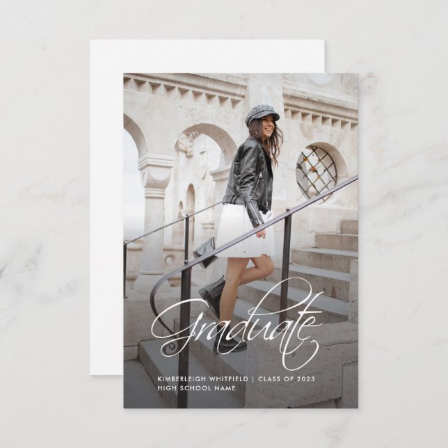 Studenten 2025 Fotomeddelande Anteckningskort (Fram/baksida)