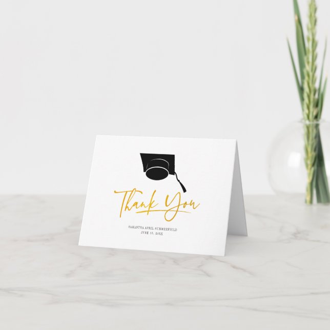 Studenten 2025 Grad Cap-skript Tack Kort (Framsida)