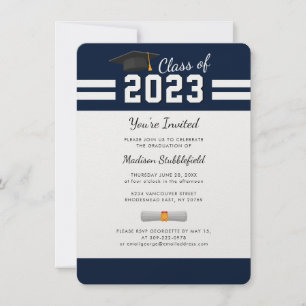 Studenten 2025 Grad Party Inbjudningar