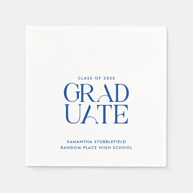 Studenten 2025 Grad Party Papper Pappersservett (Framsidan)