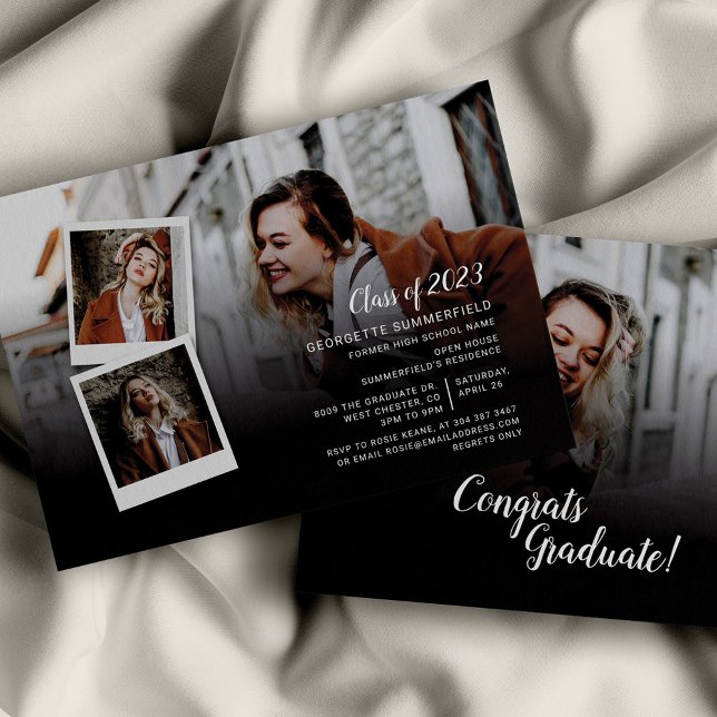 Studenten 2025 Grad Party Photo Party Inbjudningar (Skapare uppladdad)