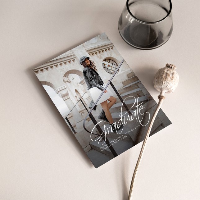 Studenten 2025 - Handskrivet fotomeddelande Anteckningskort (Skapare uppladdad)