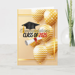 Studenten 2025 (John 15:16) White/Black/Guld Kort