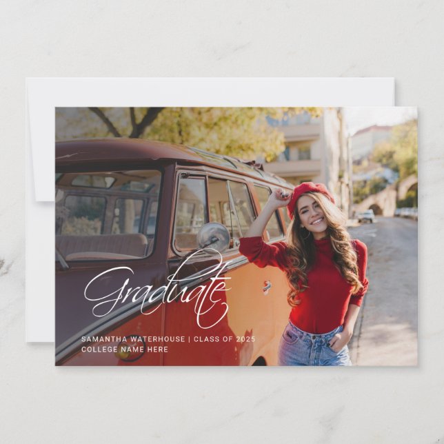 Studenten 2025 Modern fotnotsmeddelande Meddelande (Framsida)