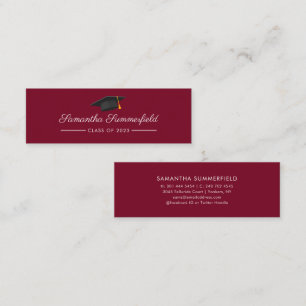Studenten 2025 Namn Script Burgundy