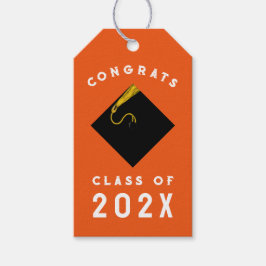 Studenten 2025-Orangen Presentetikett