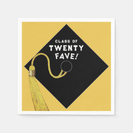 Studenten 2025 Party ljusblå blått Pappersservett