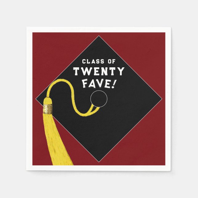 Studenten 2025 Party Maron Pappersservett (Framsidan)