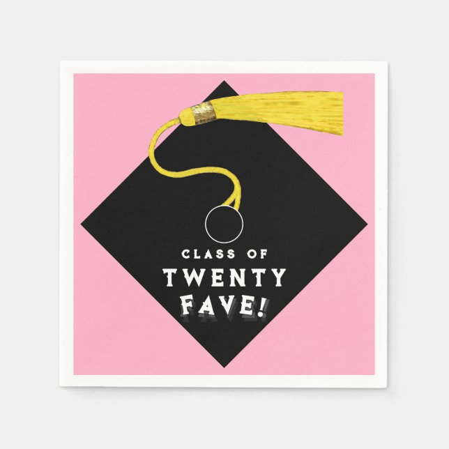 Studenten 2025 Party Rosa Pappersservett (Framsidan)