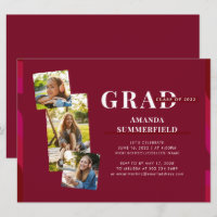 Studenten 2025 Photo Collage Modern Grad Party