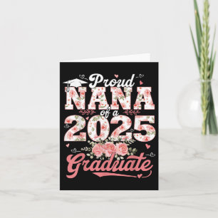 Studenten 2025: Proud Nana av 2025 Student Flor Kort