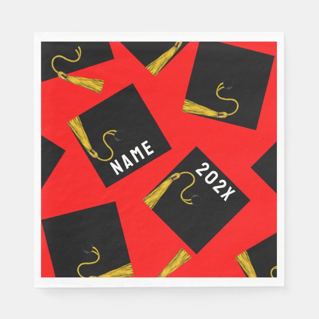 Studenten 2025 Red Pappersservett (Framsidan)