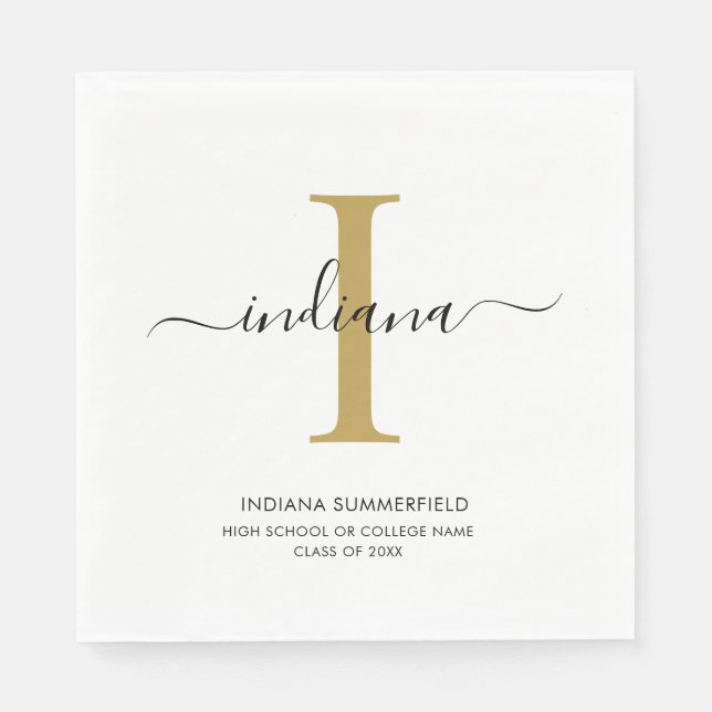 Studenten 2025-skriptet Student Party Papper Pappersservett (Framsidan)