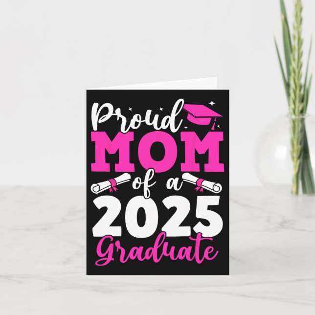 Studenten 2025, stolt Mamma av 2025 Student Kort (Framsida)