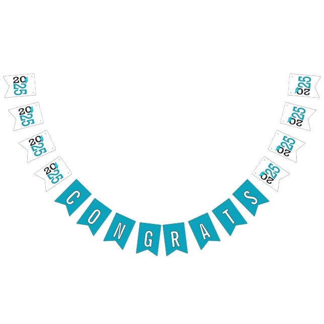 Studenten 2025 Teal and Black Vimplar (Alla)