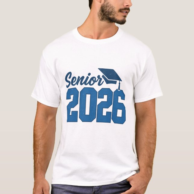 Studenten 2026" "Högre klass 2026" Retro T Shirt (Framsida)