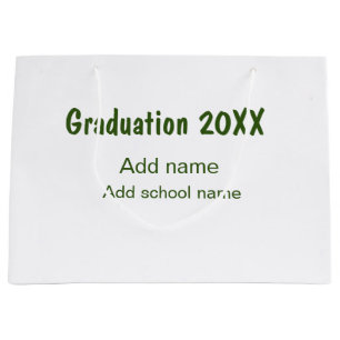 Studenten 20XX - lägg till namn-grönt, modernt