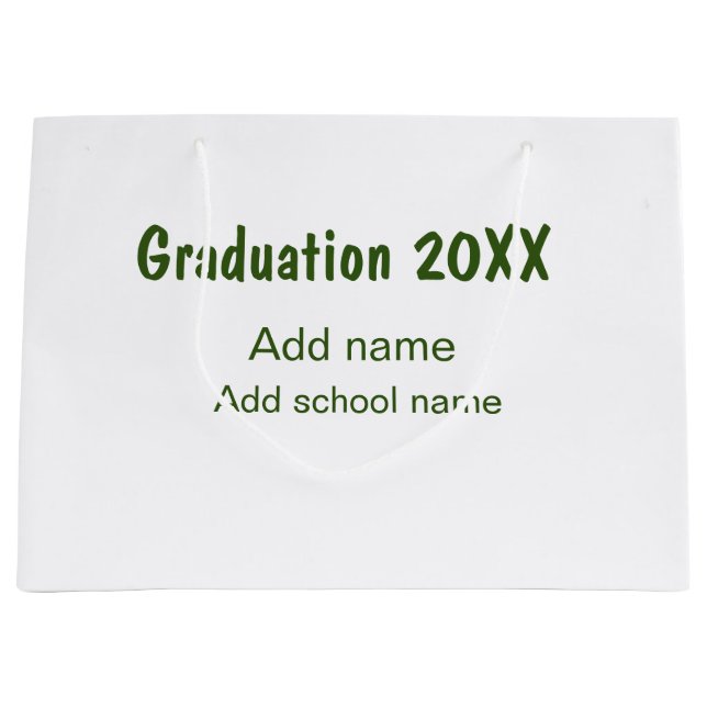 Studenten 20XX - lägg till namn-grönt, modernt (Framsidan)