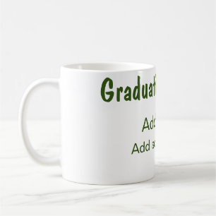 Studenten 20XX - lägg till namn-grönt, modernt Kaffemugg