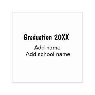 Studenten 20XX - lägg till namn-grönt, modernt Självfärgande Stämpel