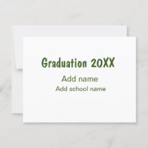 Studenten 20XX - lägg till namn-grönt, modernt