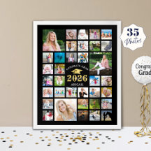 Studenten 35 Photo Collage CLASS YEAR Black