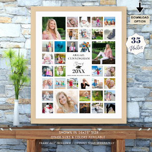 Studenten 35 Photo Collage Class Year White Poster