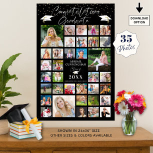 Studenten 35 Photo Collage Script Anpassningsbar F Poster