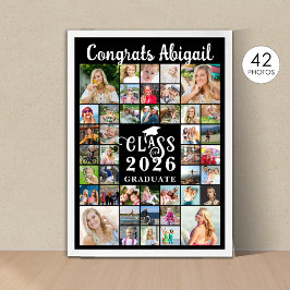 Studenten 42 Photo Collage Script Class Year Poster