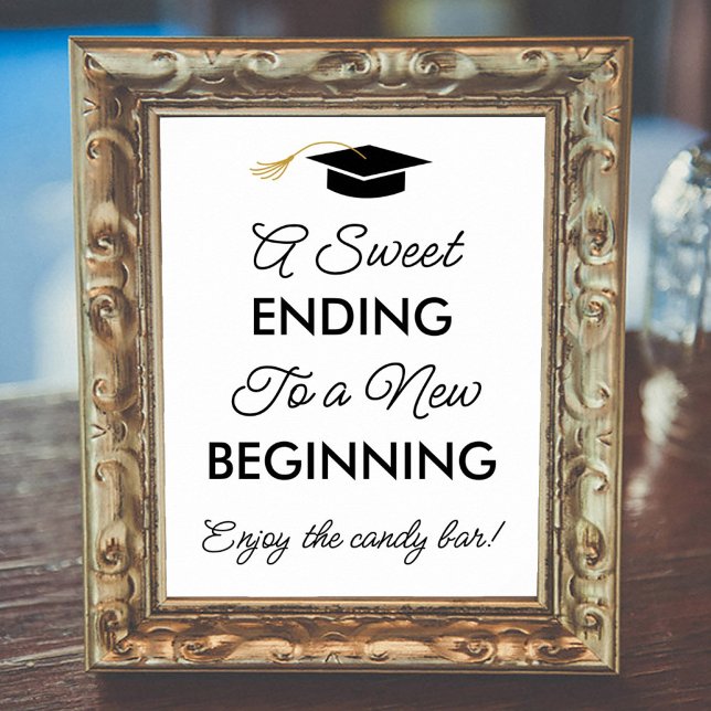 Studenten A Sweet Ending New Beginning Candy Pub Poster (Skapare uppladdad)