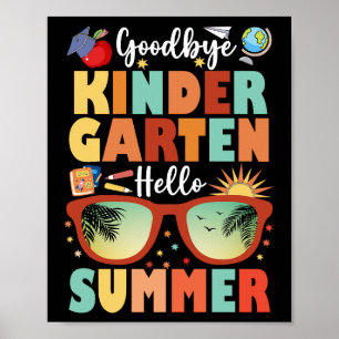 Studenten Adjö Kindergarten Hej Sommaren Poster