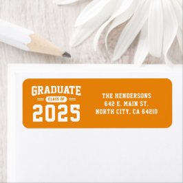 Studenten-adressetikett för återsändande i modern returadress etikett