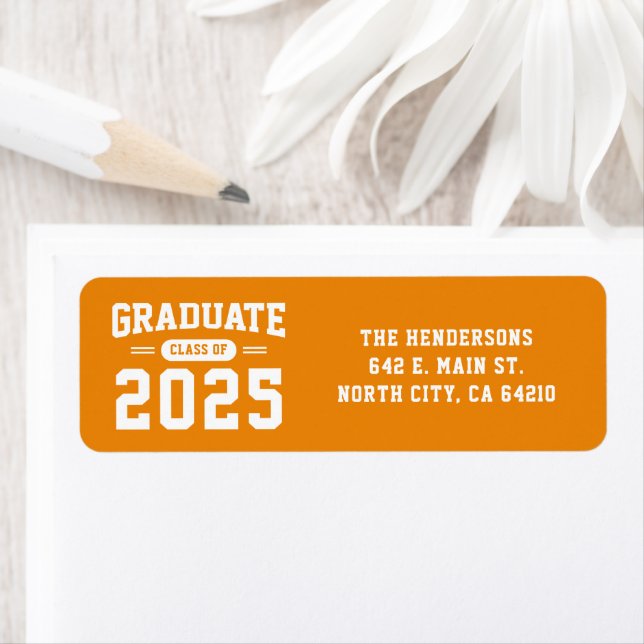 Studenten-adressetikett för återsändande i modern  returadress etikett (Insitu)