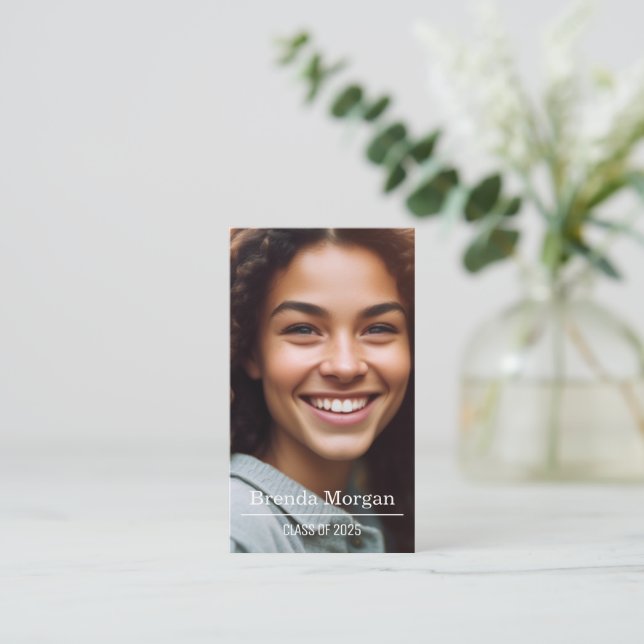 Studenten Affärskort Visitkort (Stående Fram)