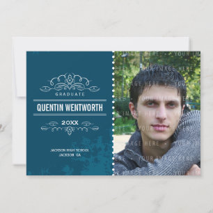 STUDENTEN ANNOUNCEMENT coola grunge navy blue Meddelande