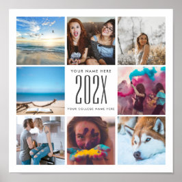 Studenten Anpassningsbar Photo Collage Gift Poster