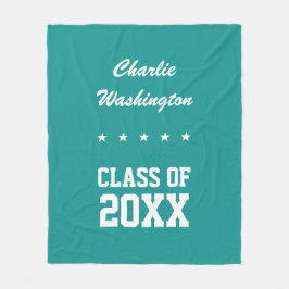 Studenten, användarnamn, år och färg ull fleecefilt