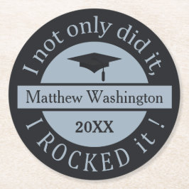 Studenten-användarnamn och underlägg papper rund