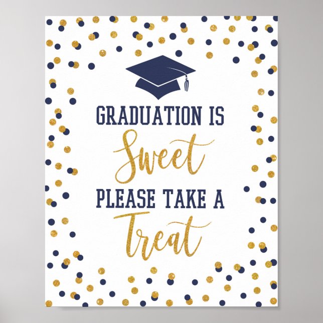 Studenten är sött, ta ett Treat flotttecken Poster (Framsidan)