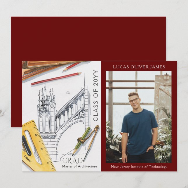 Studenten, arkitekturklass Ingenjör (Fram/baksida)