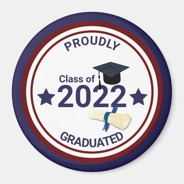 Studenten-års elegant 2022 magnet (Framsidan)