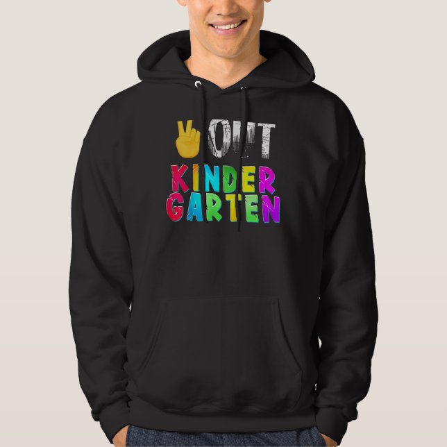 Studenten Art Fredstecken Hand Out Kindergarten D Hoodie (Framsida)