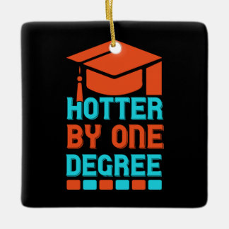 Studenten Art Hotter med en grad Julgransprydnad Keramik