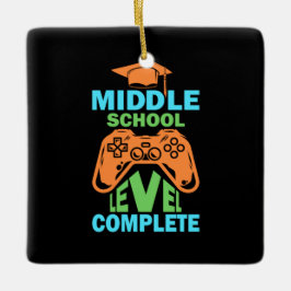 Studenten Art | Mitten skolnivå avslutad Julgransprydnad Keramik