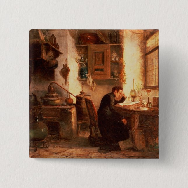 Studenten av kemi och apotek knapp (Framsida)