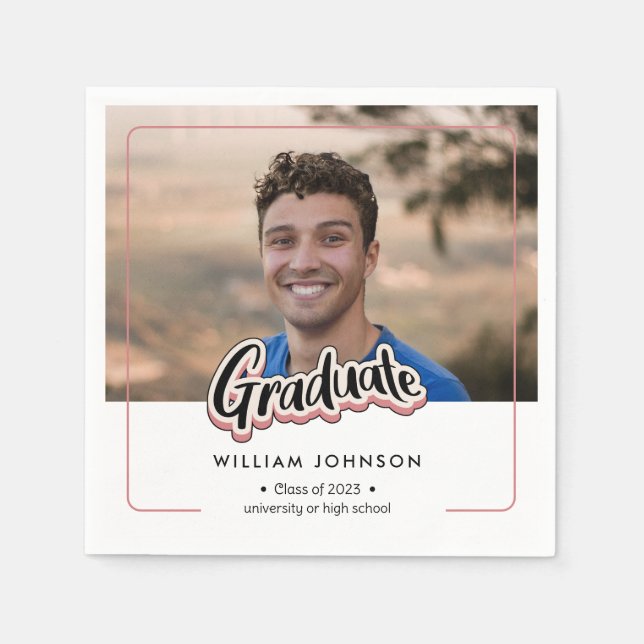 Studenten aviseringsklass 2023 pappersservett (Framsidan)