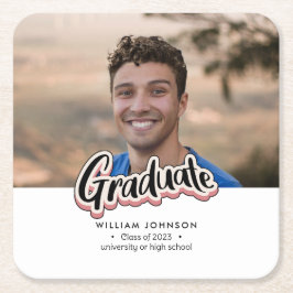 Studenten aviseringsklass 2023 underlägg papper kvadrat